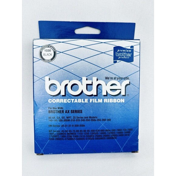 Brother Correctable Film Ribbon 1030 Black‎ Sealed AX Series Typewriter NEW!!! - Picture 1 of 6